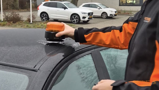 Oranje LED Zwaailichten met Magneet voor op de Auto: Veiligheid en Zichtbaarheid