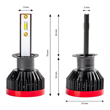 AMiO LED Koplampen BF-serie H1 Dimlichten Wit - VCTparts.nl