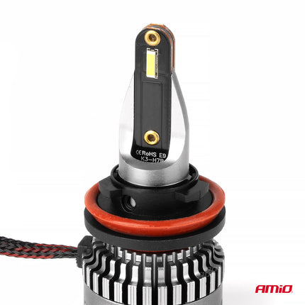 AMiO LED Mistlichten K3-serie H8/H9/H11/H16 – 6000K Wit 12V CANBUS - VCTparts.nl