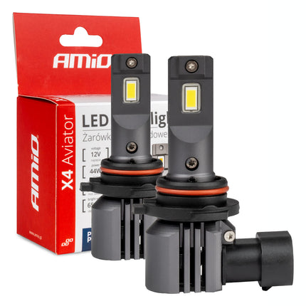 AMiO LED Mistlichten X4-serie AVIATOR HB4 9006 6500K max 44W Wit - VCTparts.nl