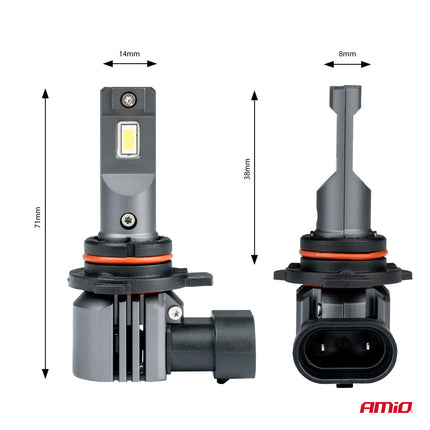 AMiO LED Koplampen X4-serie AVIATOR HIR2 9012 6500K max 44W Dimlichten Wit - VCTparts.nl