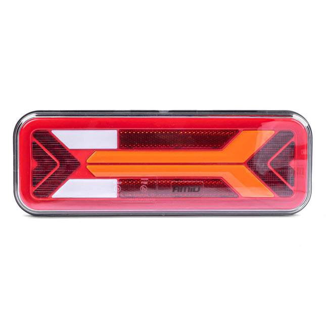 AMIO RCL-09-R Dynamische LED Heck-Leuchte Multifunktional LKW-Beleuchtungsanhängerbus Heckleuchte