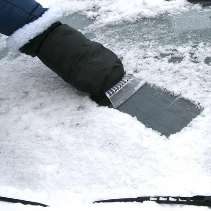 Eiskratzer mit Handschuh Deluxe - Bequemes Eis ohne kalte Hände befreien