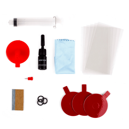 AMiO Auto Voorruit Glas Ster of Barst Reparatie Kit met Vloeistof - VCTparts.nl