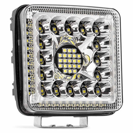 AMiO AWL13 Werklamp Verstraler Spot Vierkant 77LED 9-36v 6000K Wit 2 stuks (set) - VCTparts.nl