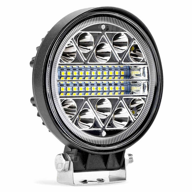 AMiO AWL16 Werklamp Verstraler Spot Rond 26LED 9-36v 6000K Wit 2 stuks (set) - VCTparts.nl