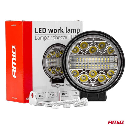 AMiO AWL16 Werklamp Verstraler Spot Rond 26LED 9-36v 6000K Wit 2 stuks (set) - VCTparts.nl