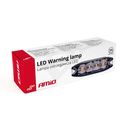 Amio Grillfliter Strobe Blitzlicht verfügt über bernsteingelb 4x3w LED R65 R10 12V 24V IP67