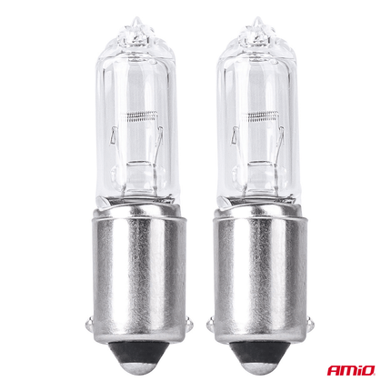 AMiO H21W Wit Halogeen Verlichting 21W BAY9S (set) [Kentekenverlichting - Interieurverlichting] - VCTparts.nl