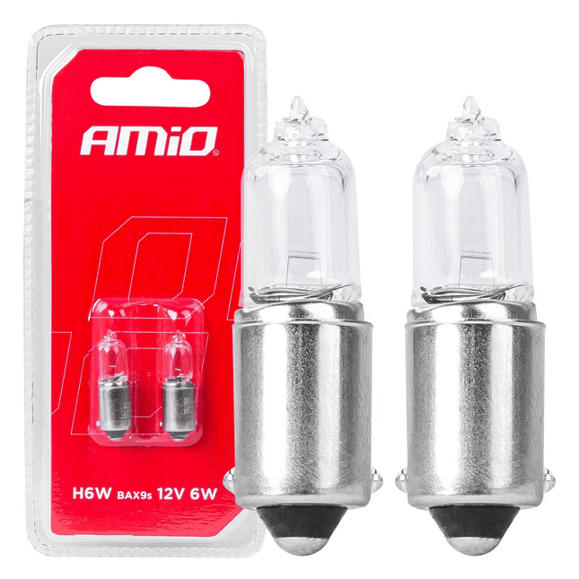 AMiO H6W Wit Halogeen Verlichting 6W BAX9S (set) [Kentekenverlichting - Interieurverlichting] - VCTparts.nl