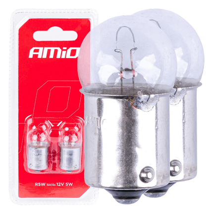 AMiO Halogeen Wit BA15S Voor Dagrijverlichting 5 Watt [3020 24SMD 1156 BA15S P21W R10W R5W] (12V) (Set) - VCTparts.nl