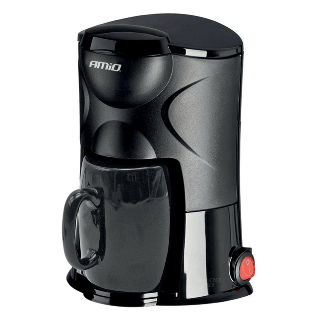 AMiO Koffiezetapparaat Auto Koffiezetter met Mok (24v/250w) Zwart met Contraplug - VCTparts.nl