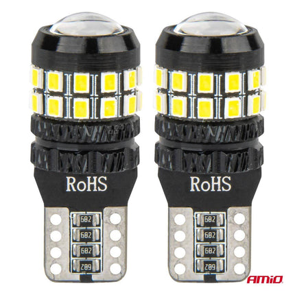 AMIO LED CANBUS LAMPS T10 W5W 27SMD 2016 Weiß 12V/24V