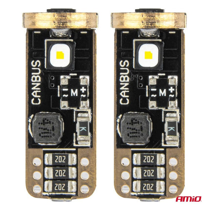 AMIO LED CANBUS LAMPS T10 W5W 3SMD 3838 Weiß 12V/24 V