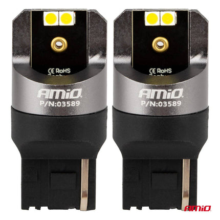 AMIO LED CANBUS PRO Serie 7440 T20 W21W 4x3030 SMD White 12/24V