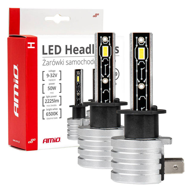 AMIO-LED-Scheinwerfer H-Mini-Serie H1 Dimlights White