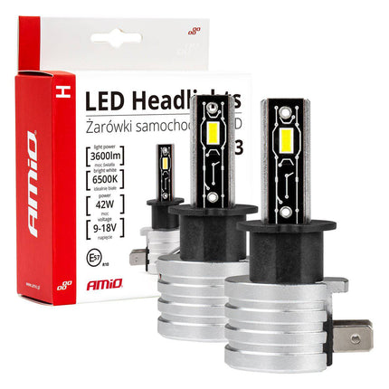 AMIO-LED-Scheinwerfer H-Mini-Serie H3 Dimlights White