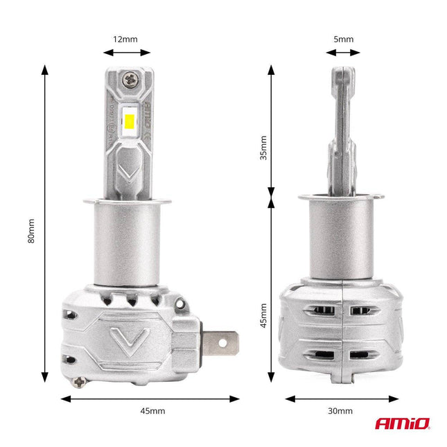 AMIO LED -Scheinwerfer X2 Serie H3 Dimlights White