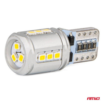 AMIO -LED -Lampen Canbus T10E W5W 15x2016 SMD Weiß 12V/24 V