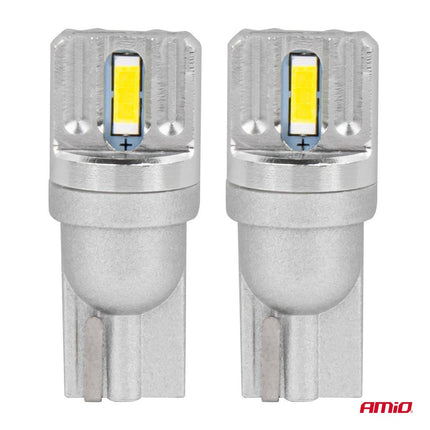 AMIO LED -Lampen Standard T10 W5W 2x1860 SMD Weiß 12 V/24 V