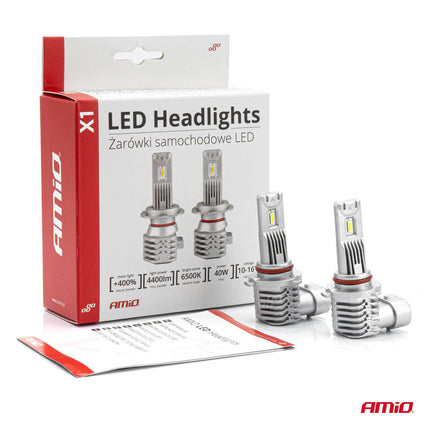 AMIO LED FOG Lights X1 Serie HB4 9006 Weiß