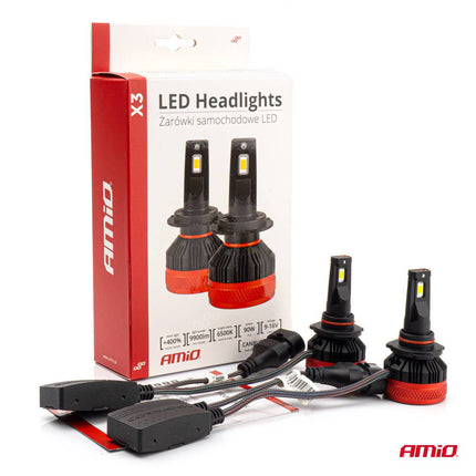 AMIO LED FOG Lights X3 Serie HB4 9006 Weiß