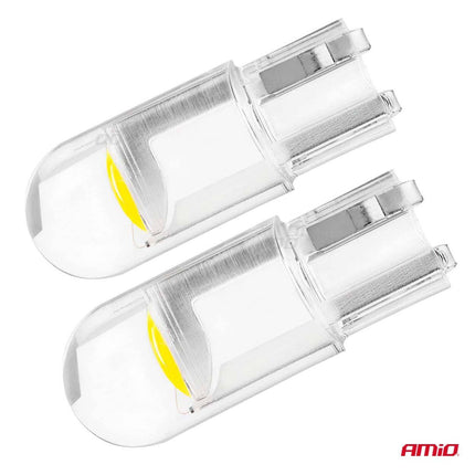 AMiO LED STANDAARD T10 W5W COB HPC 12V Helder wit - VCTparts.nl