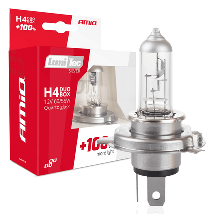 AMiO LumiTec Silver Halogeen Dimlicht +100% H7 12V 55W (set) - VCTparts.nl