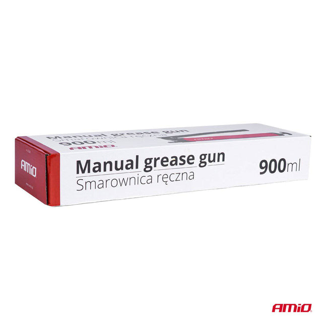 AMiO Manual Grease Gun 900ml - Duurzame en Efficiënte Vetpers Vetspuit met Accessoires - VCTparts.nl