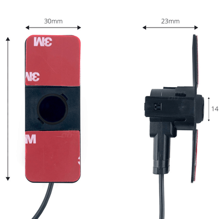 AMiO Parkeersensor Parkeerhulpsysteem met 4 Plak Sensoren & Pieper Schermpje Zwart - VCTparts.nl