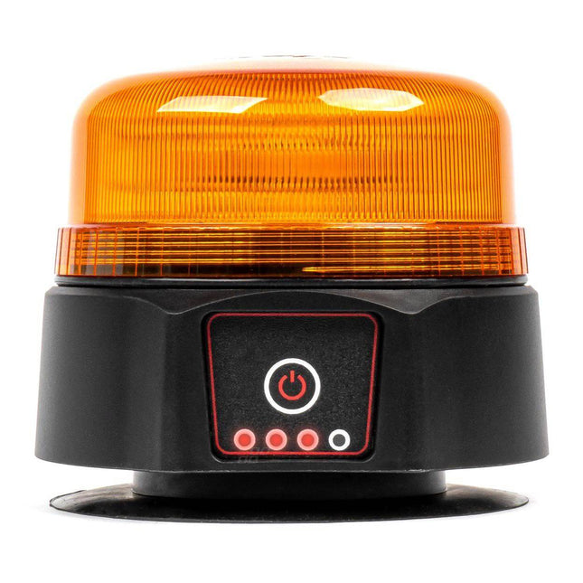 AMiO Stroboscoop Zwaailicht Draadloze LED Waarschuwingslamp R65 R10 12/24V Oranje - VCTparts.nl