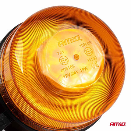 AMiO Stroboscoop Zwaailicht Draadloze LED Waarschuwingslamp R65 R10 12/24V Oranje - VCTparts.nl