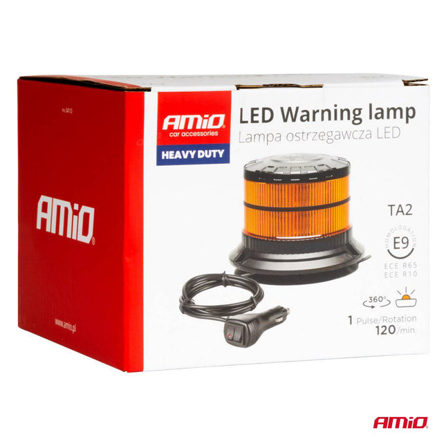 AMiO Stroboscoop Zwaailicht LED Waarschuwingslamp Heavy Duty W29M 12V 24V Oranje - VCTparts.nl