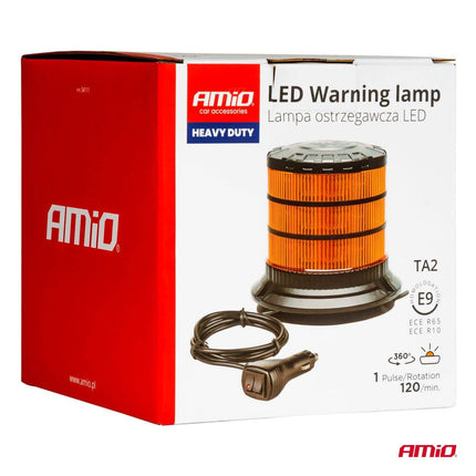 Amio Stroboscope blinkende leichte LED -Warnlampe Heavy Duty W30m 12 V 24 V Oranje