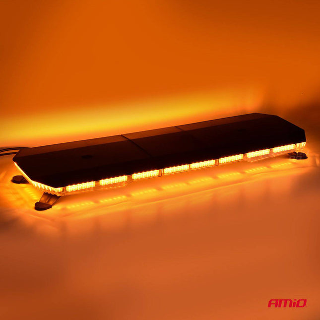 AMiO Stroboscoop Zwaailicht LED Waarschuwingslichtbar / LED Bar 156 LED 1168mm Oranje - VCTparts.nl