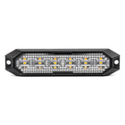 Amio Stroboscope blinkend Licht Schlanker Bernsteinmontage Flash Light 6x3W LED R65 R10 12/24V IP6K9K Oranje