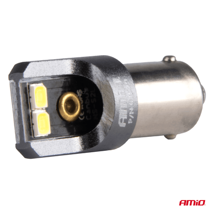 AMiO T4W BA9S LED 12V-24V 4x2016 SMD Wit Canbus [Koplamp -Dagrijverlichting] (2 stuks) - VCTparts.nl