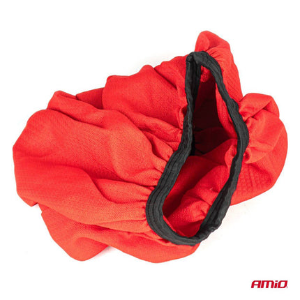 AMIO Textile Schneeketten / Schneesocken für Autoreifen M - EN16662-1 / Önorm V5121 Rot (2 Stücke)