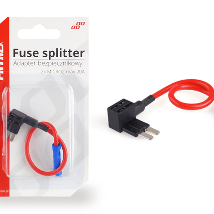 AMiO Universele Add a Zekeringhouder Micro 2 Steekzekering 20A Splitter Adapter - VCTparts.nl