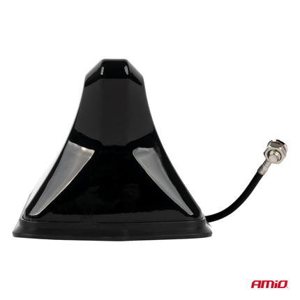 Amio Universal Shark Fin Car Radio AM-FM Antenne Schwarz