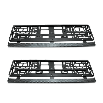 AMiO Universele Kentekenplaathouder Europa Carbon 2 Stuks (set) - VCTparts.nl