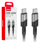 AMiO USB-C naar USB-C Kabel 60W 100cm FullLINK Premium - Hoogwaardige Snellader Oplaadkabel Snoer - VCTparts.nl