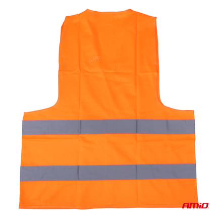 AMiO Veiligheidsvest Oranje SV-01 Reflecterend Hesje met ISO Certificaat (120gr/m) - VCTparts.nl