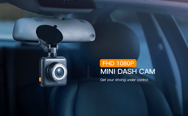 Apeman C420 Dashcam 1080p HD WiFi Auto Video Recorder mit kontinuierlicher Ernährung Schwarz