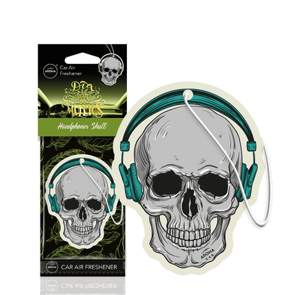 AROMA CAR AROMA Dia de los Muertos Auto Luchtverfrisser Stoere Schedel - Headphones Skull - VCTparts.nl