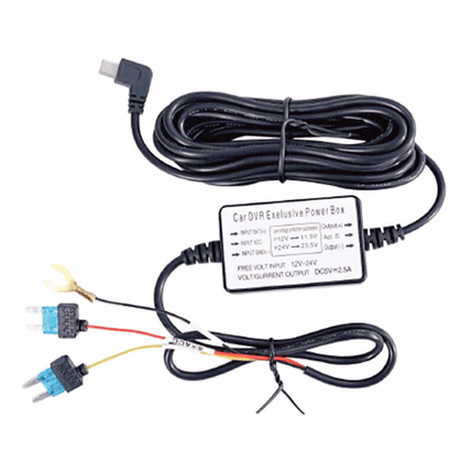 AZDome Auto Dashcam Continue Voeding Hardwire Kabel Voeding Micro USB [3.5M 12v/24v] - VCTparts.nl