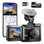 AZDome Dashcam GS63H Pro 4K 2CH Wifi Auto Video Recorder 64gb Zwart - VCTparts.nl