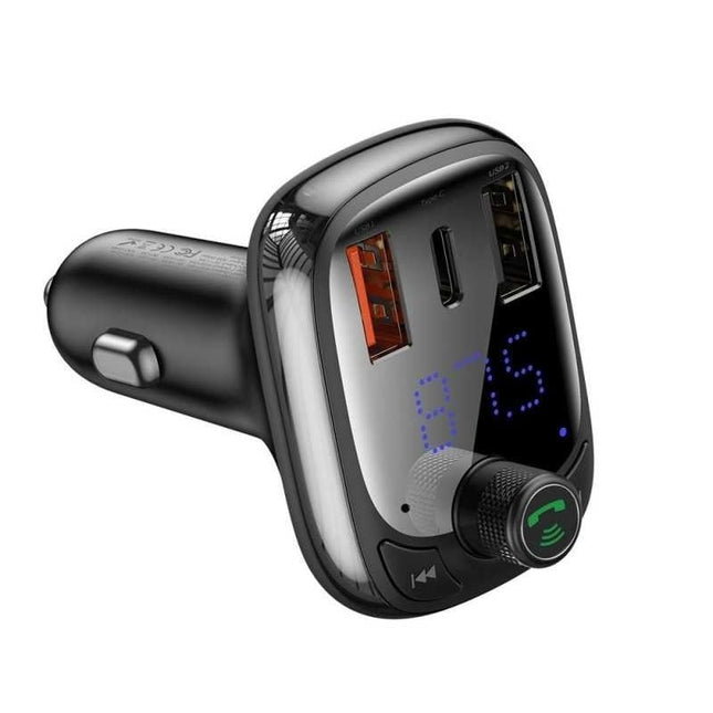 Baseus  Bluetooth FM Radio Transmitter Carkit Universeel Zwart - VCTparts.nl