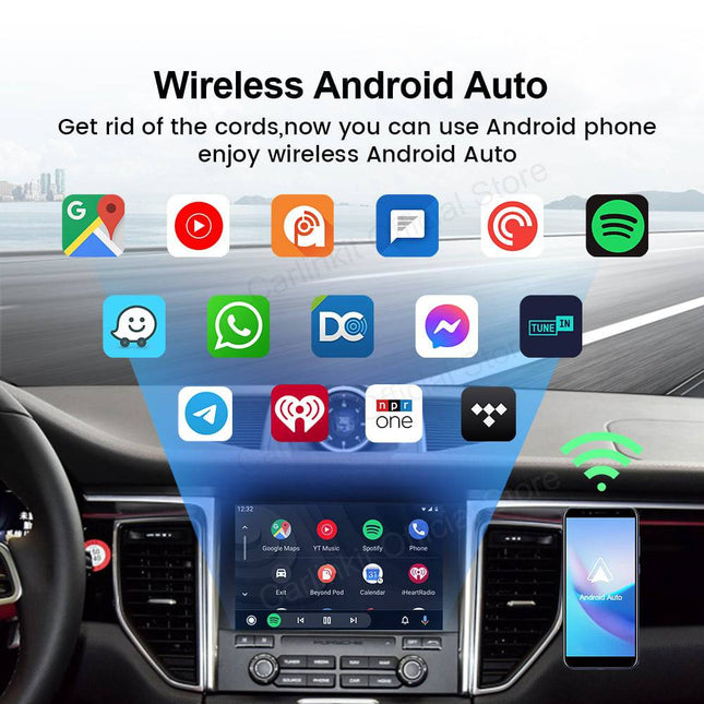 Carlinkit Dongle 4.0 Wireless Draadloos USB Adapter voor CarPlay & Android Auto Converteren - VCTparts.nl