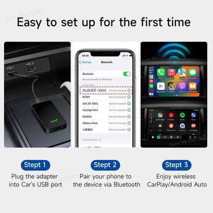 Carlinkit Dongle 5.0 Wireless Draadloos USB Adapter voor CarPlay & Android Auto Converteren - VCTparts.nl